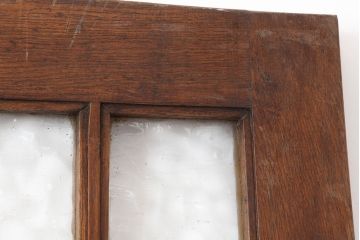 アンティーク建具　フランスアンティーク　オーク材　両開き　ノスタルジックな親子ドア(木製ドア、建具、扉)(R-037977)