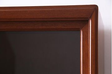 ビンテージ家具　ジャパンビンテージ　チーク材　シンプルモダンなキャビネット(収納棚、戸棚、飾り棚)(R-037987)