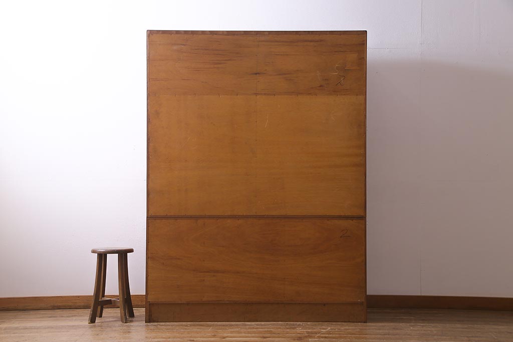 ビンテージ家具　ジャパンビンテージ　チーク材　シンプルモダンなキャビネット(収納棚、戸棚、飾り棚)(R-037987)