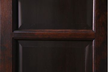 ビンテージ家具　松本民芸家具　中古　シックなデザインが魅力のF型食器棚(カップボード、キャビネット、収納棚、ヴィンテージ)(定価83万5千円)(R-037989)