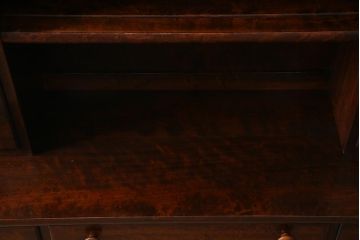 ビンテージ家具　松本民芸家具　中古　シックなデザインが魅力のF型食器棚(カップボード、キャビネット、収納棚、ヴィンテージ)(定価83万5千円)(R-037989)