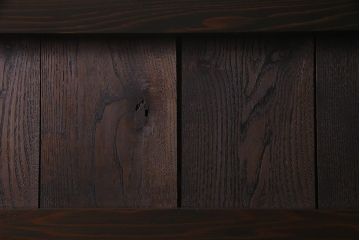 アンティーク建具　激レア　使い込まれた渋さが魅力的な鉄板付き蔵戸(鉄扉、引き戸、玄関戸)(R-037996)