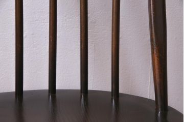 ヴィンテージ家具　イギリスビンテージ　ERCOL(アーコール)　美しく丈夫な作りが魅力的なクエーカーチェア(ダイニングチェア、椅子、ウィンザーチェア、ウインザーチェア)(R-037997)