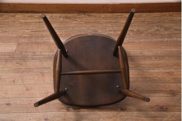 ヴィンテージ家具　イギリスビンテージ　ERCOL(アーコール)　美しく丈夫な作りが魅力的なクエーカーチェア(ダイニングチェア、椅子、ウィンザーチェア、ウインザーチェア)(R-037998)