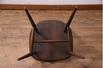 ヴィンテージ家具　イギリスビンテージ　ERCOL(アーコール)　美しく丈夫な作りが魅力的なクエーカーチェア(ダイニングチェア、椅子、ウィンザーチェア、ウインザーチェア)(R-037999)