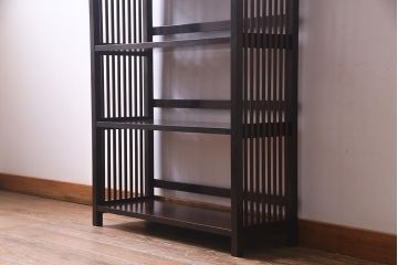 中古　松本民芸家具　#117型　落ち着いた雰囲気が魅力の書棚(飾り棚、本棚、オープンラック)(R-038018)