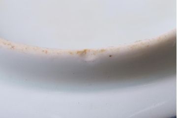 アンティーク雑貨　江戸期　古伊万里　染付龍文八角深鉢(向付)(R-038026)