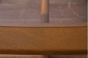 ヴィンテージ家具　Stonehill(ストーンヒル)　ガラストップのオーバル型センターテーブル(コーヒーテーブル、リビングテーブル、ビンテージ)(R-038027)