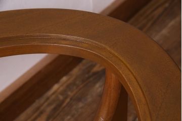 ヴィンテージ家具　Stonehill(ストーンヒル)　ガラストップのオーバル型センターテーブル(コーヒーテーブル、リビングテーブル、ビンテージ)(R-038027)