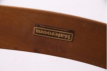 ヴィンテージ家具　Stonehill(ストーンヒル)　ガラストップのオーバル型センターテーブル(コーヒーテーブル、リビングテーブル、ビンテージ)(R-038027)