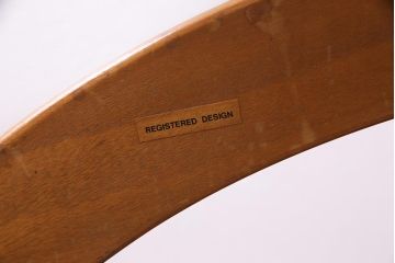 ヴィンテージ家具　Stonehill(ストーンヒル)　ガラストップのオーバル型センターテーブル(コーヒーテーブル、リビングテーブル、ビンテージ)(R-038027)