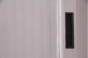 アンティーク家具　昭和中期　ナチュラルインテリアにぴったりなペイントガラス戸2枚セット(引き戸、建具)(R-038028)