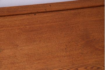 新古品　特大サイズ!　ニレ無垢材　和の空間作りに活躍する9尺水屋箪笥・上(九尺水屋、サイドボード、和箪笥、収納棚)(R-038029)
