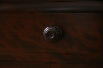 中古　北海道民芸家具　気品漂うベンチチェスト(ローボード、テレビボード)(定価18万円)(R-038032)