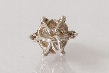 アンティーク雑貨　イギリスビンテージ　シルバー　クラシカルなランタン型のチャーム(ペンダントトップ、アクセサリー)(R-038042)