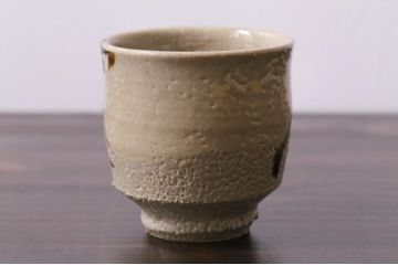中古　人間国宝　濱田庄司(浜田庄司)　湯呑　共箱付き(湯のみ)(R-038049)