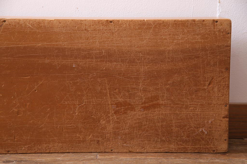 レトロ雑貨　昭和レトロ　特大サイズの積み木【薄い長方形・特大】(飾り台、ディスプレイ雑貨)(R-038057)