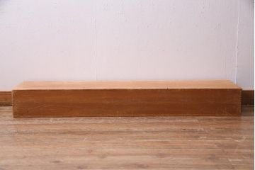 レトロ雑貨　昭和レトロ　特大サイズの積み木【薄い長方形・特大】(飾り台、ディスプレイ雑貨)(R-038059)