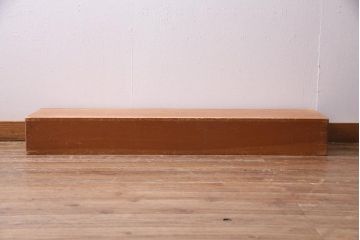 レトロ雑貨　昭和レトロ　特大サイズの積み木【薄い長方形・特大】(飾り台、ディスプレイ雑貨)(R-038060)