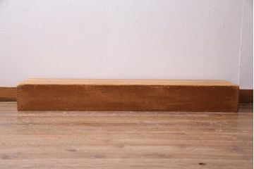 レトロ雑貨　昭和レトロ　特大サイズの積み木【薄い長方形・特大】(飾り台、ディスプレイ雑貨)(R-038061)