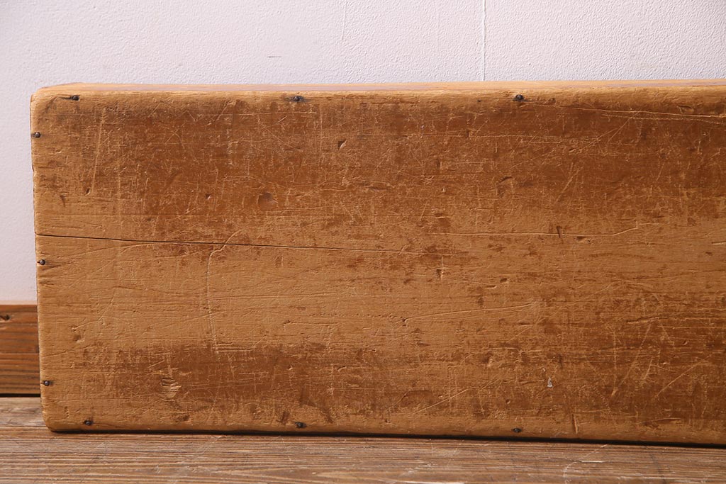 レトロ雑貨　昭和レトロ　特大サイズの積み木【薄い長方形・特大】(飾り台、ディスプレイ雑貨)(R-038062)