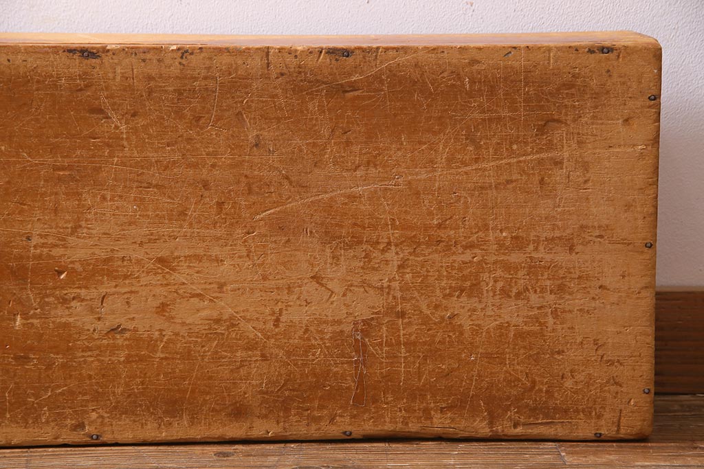 レトロ雑貨　昭和レトロ　特大サイズの積み木【薄い長方形・特大】(飾り台、ディスプレイ雑貨)(R-038062)