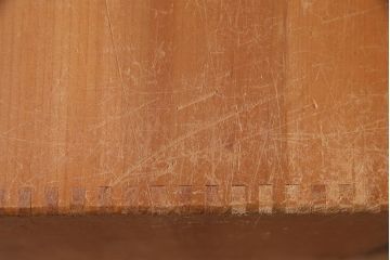 レトロ雑貨　昭和レトロ　キューブ型の大きな積み木【立方体・大】(飾り台、ディスプレイ雑貨)(R-038065)