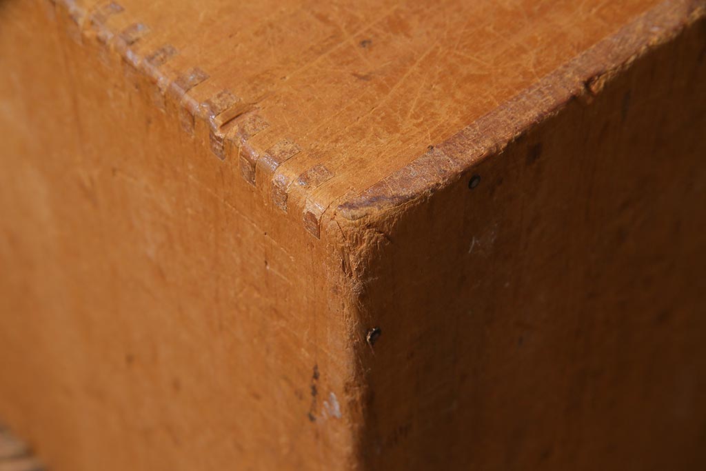 レトロ雑貨　昭和レトロ　キューブ型の大きな積み木【立方体・大】(飾り台、ディスプレイ雑貨)(R-038068)