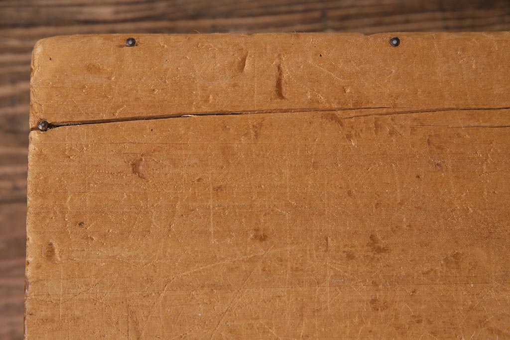 レトロ雑貨　昭和レトロ　キューブ型の大きな積み木【立方体・大】(飾り台、ディスプレイ雑貨)(R-038068)