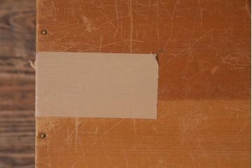 レトロ雑貨　昭和レトロ　キューブ型の大きな積み木【立方体・大】(飾り台、ディスプレイ雑貨)(R-038069)