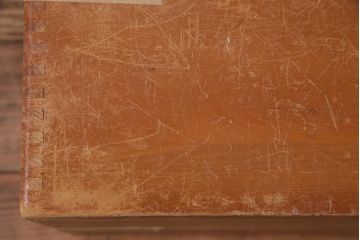 レトロ雑貨　昭和レトロ　キューブ型の大きな積み木【立方体・大】(飾り台、ディスプレイ雑貨)(R-038069)