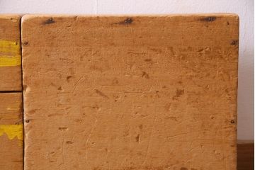 レトロ雑貨　昭和レトロ　大きな積み木セット【正方形・大/2ヶ組】(ディスプレイ雑貨、飾り台)(R-038070)