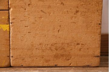 レトロ雑貨　昭和レトロ　大きな積み木セット【正方形・大/2ヶ組】(ディスプレイ雑貨、飾り台)(R-038070)