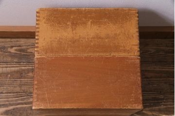 レトロ雑貨　昭和レトロ　大きな積み木セット【正方形・大/2ヶ組】(ディスプレイ雑貨、飾り台)(R-038071)