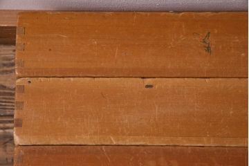 レトロ雑貨　昭和レトロ　大きな積み木セット【うすい長方形・大/4ヶ組】(飾り台、ディスプレイ雑貨)(R-038072)