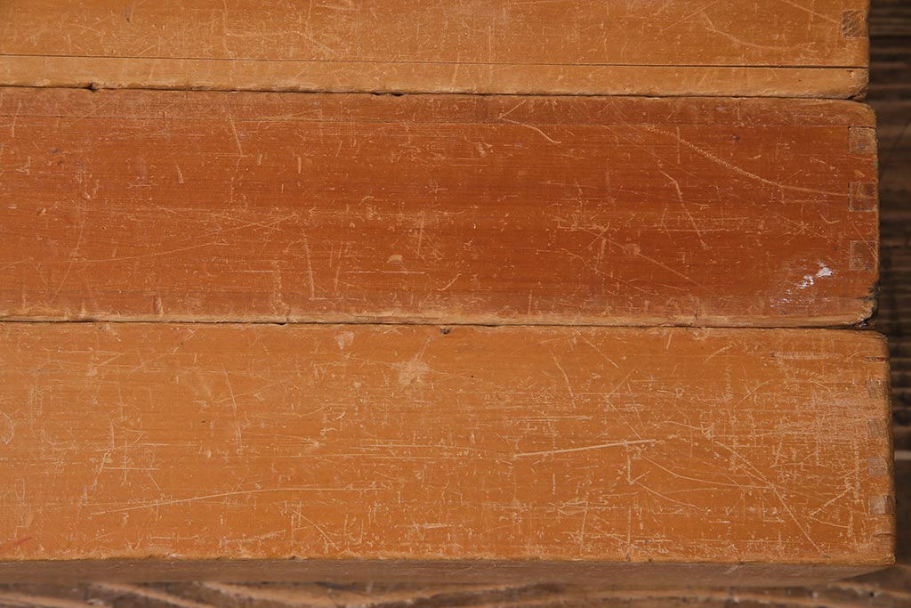 レトロ雑貨　昭和レトロ　大きな積み木セット【うすい長方形・大/4ヶ組】(飾り台、ディスプレイ雑貨)(R-038072)