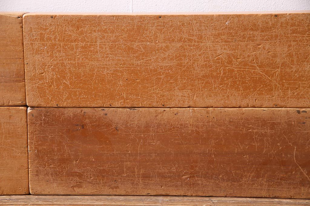 レトロ雑貨　昭和レトロ　大きな積み木セット【うすい長方形・大/4ヶ組】(飾り台、ディスプレイ雑貨)(R-038072)