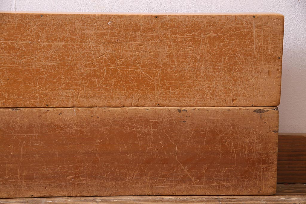 レトロ雑貨　昭和レトロ　大きな積み木セット【うすい長方形・大/4ヶ組】(飾り台、ディスプレイ雑貨)(R-038072)