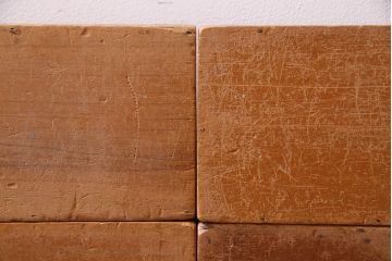 レトロ雑貨　昭和レトロ　大きな積み木セット【うすい長方形・大/4ヶ組】(飾り台、ディスプレイ雑貨)(R-038072)