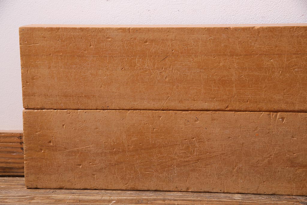 レトロ雑貨　昭和レトロ　大きな積み木セット【うすい長方形・大/4ヶ組】(飾り台、ディスプレイ雑貨)(R-038072)