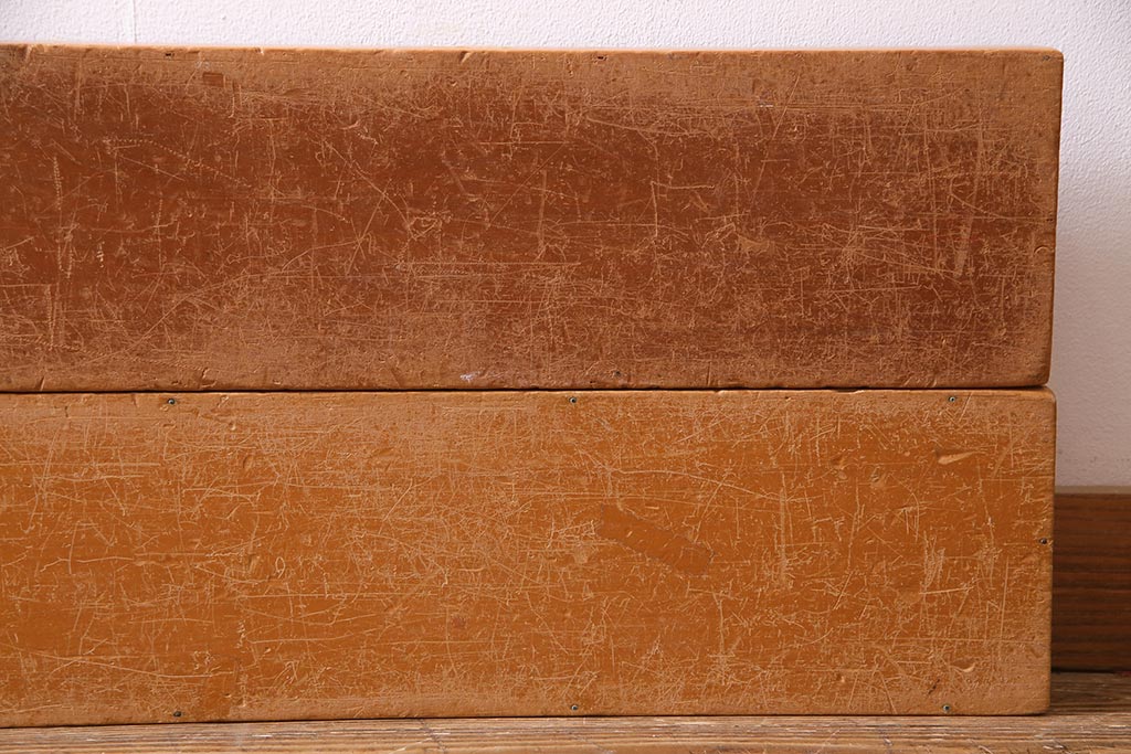 レトロ雑貨　昭和レトロ　大きな積み木セット【うすい長方形・大/4ヶ組】(飾り台、ディスプレイ雑貨)(R-038072)