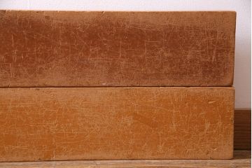 レトロ雑貨　昭和レトロ　大きな積み木セット【うすい長方形・大/4ヶ組】(飾り台、ディスプレイ雑貨)(R-038072)