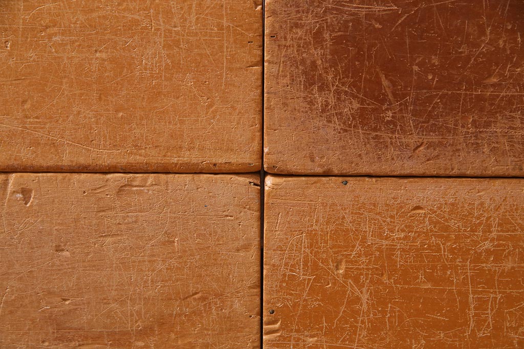 レトロ雑貨　昭和レトロ　大きな積み木セット【うすい長方形・大/4ヶ組】(飾り台、ディスプレイ雑貨)(R-038072)