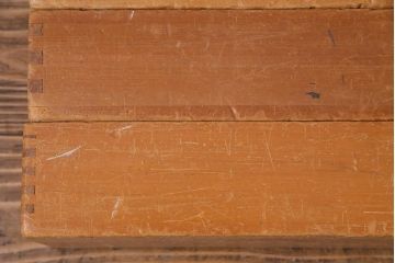 レトロ雑貨　昭和レトロ　大きな積み木セット【うすい長方形・大/4ヶ組】(飾り台、ディスプレイ雑貨)(R-038072)