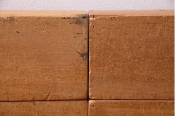 レトロ雑貨　昭和レトロ　大きな積み木セット【うすい長方形・大/4ヶ組】(飾り台、ディスプレイ雑貨)(R-038073)