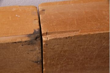 レトロ雑貨　昭和レトロ　大きな積み木セット【うすい長方形・大/4ヶ組】(飾り台、ディスプレイ雑貨)(R-038073)