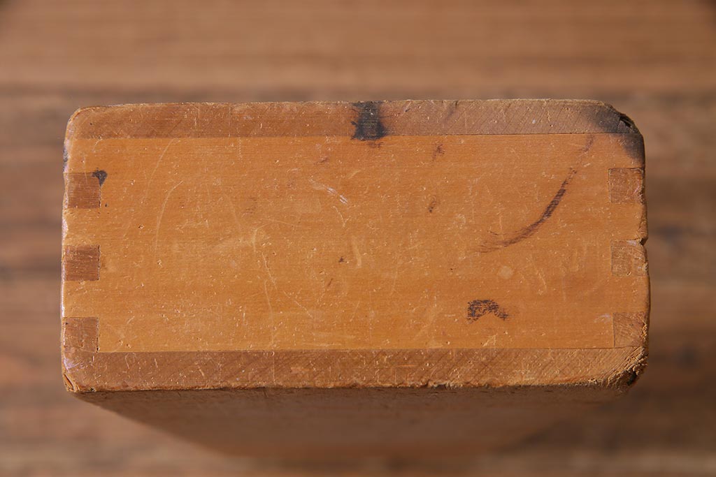 レトロ雑貨　昭和レトロ　大きな積み木セット【うすい長方形・大/4ヶ組】(飾り台、ディスプレイ雑貨)(R-038073)