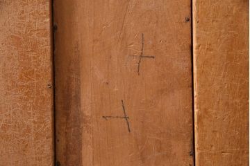 レトロ雑貨　昭和レトロ　大きな積み木セット【うすい長方形・大/5ヶ組】(飾り台、ディスプレイ雑貨)(R-038075)