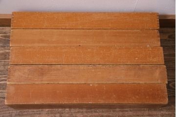 レトロ雑貨　昭和レトロ　大きな積み木セット【うすい長方形・大/5ヶ組】(飾り台、ディスプレイ雑貨)(R-038075)