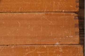 レトロ雑貨　昭和レトロ　大きな積み木セット【うすい長方形・大/5ヶ組】(飾り台、ディスプレイ雑貨)(R-038075)